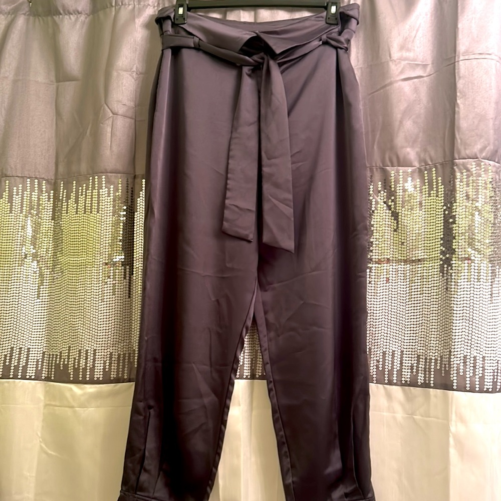NWOT NY&C Charcole Satin Dress Pants